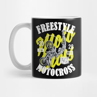 Freestyle Motocross FMX No Fear Yellow Mug